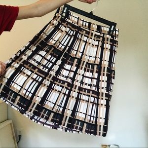 Plaid pleated skirt